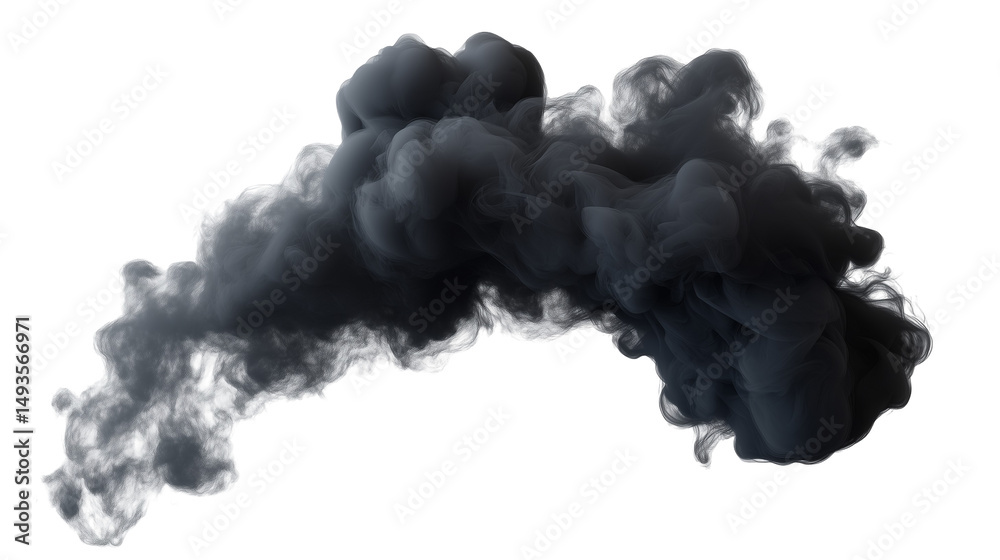Fototapeta premium Black Smoke PNG 
