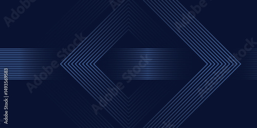 Abstract dark background with glowing geometric lines