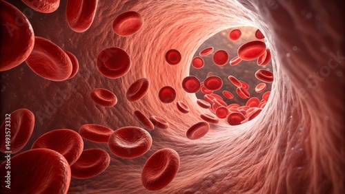 Red Blood Cells Flowing Thr...