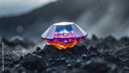 gemstone unearthed post-volcanic eruption