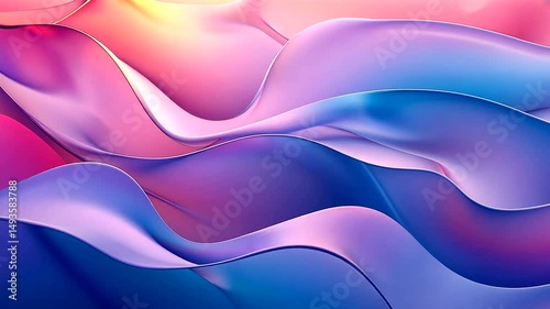 Flowing colorful waves