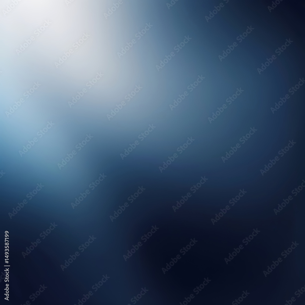 Obraz premium Dark Blue Smooth Gradient Flow Abstract Light Blur Minimal Background Wallpaper Design - ai