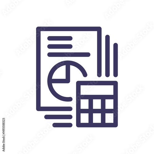 Business strategy success related icon outline and linear vector.