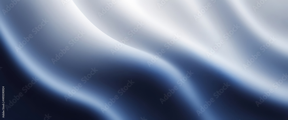 Fototapeta premium Dark Blue Smooth Gradient Flow Abstract Light Blur Minimal Background Wallpaper Design - ai