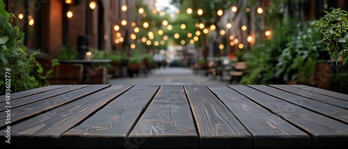 Outdoor cafe table top
