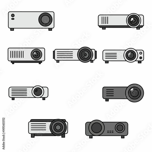 Projector collection electronics equipment for presentation technology device