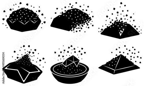 Breadcrumbs silhouette vector