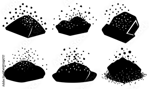 Breadcrumbs silhouette vector