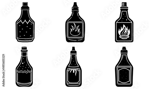 Barbecue Sauce silhouette vector