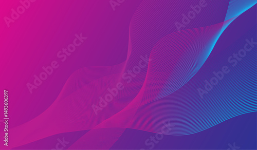 Abstract background wallpaper using blue gradient wave lines. The background is dominated by blue with a slight pink gradient.