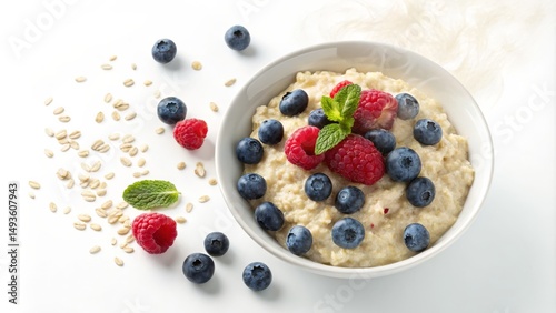Healthy Oatmeal Bowl with F...
