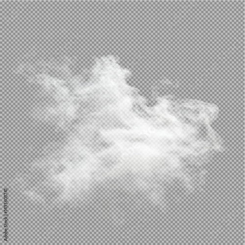Isolated Soft White Cloud on Transparent PNG

