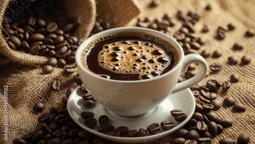 Black Turkish coffee - detailed view