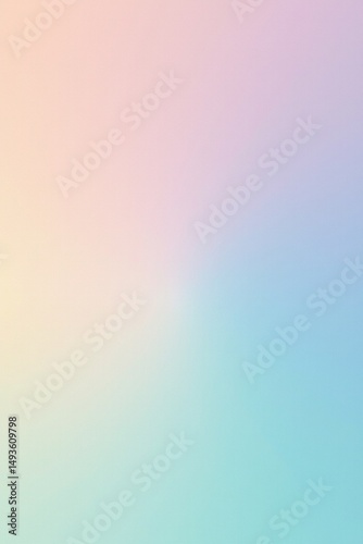 a gentle gradient background transitioning from pale peach to a calming baby blue, then to a soft lilac, and finally to a delicate mint green, offering a pastel harmony with a smooth flow.