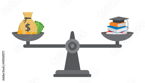 investment education concept vector design