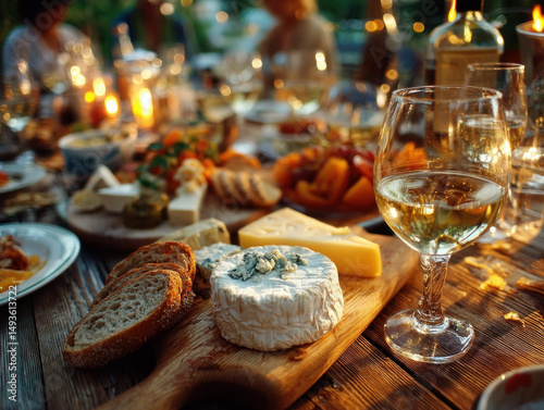 A pairing of white wine and...