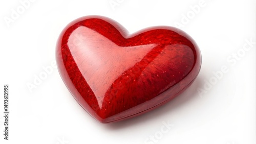 Red Heart Shaped Apple on W...