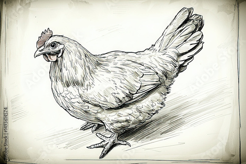 Chicken sketch: A playful r...