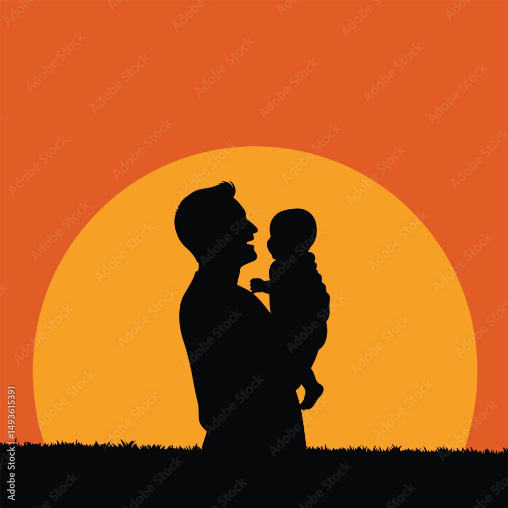 Dad with baby - Happy Father's Day! Dad with baby - Happy Father's Day!