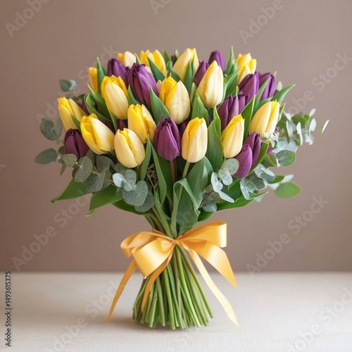 tulip bouquet isolated