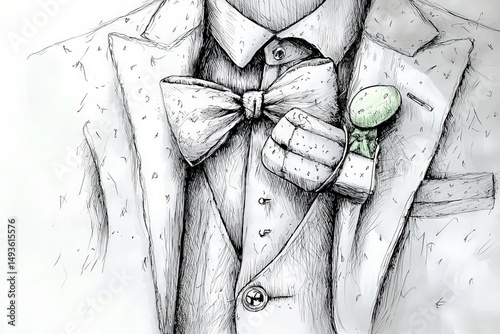 Vintage man sketch: An arti...