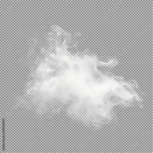 Isolated Soft White Cloud on Transparent PNG

