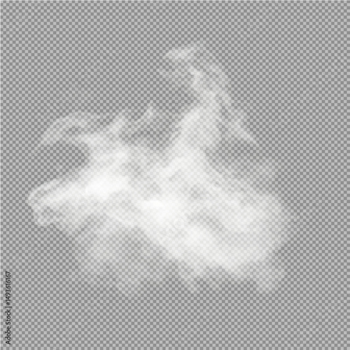 Isolated Soft White Cloud on Transparent PNG

