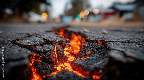 Cracked earth background wi...