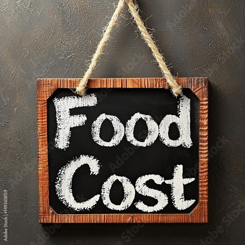 Food Cost text written on t...