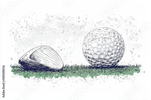 golf ball sketch