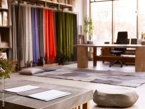 Luxury fashion atelier with...