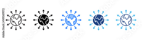 Expansion Icon Set With Multiple Style Collection 