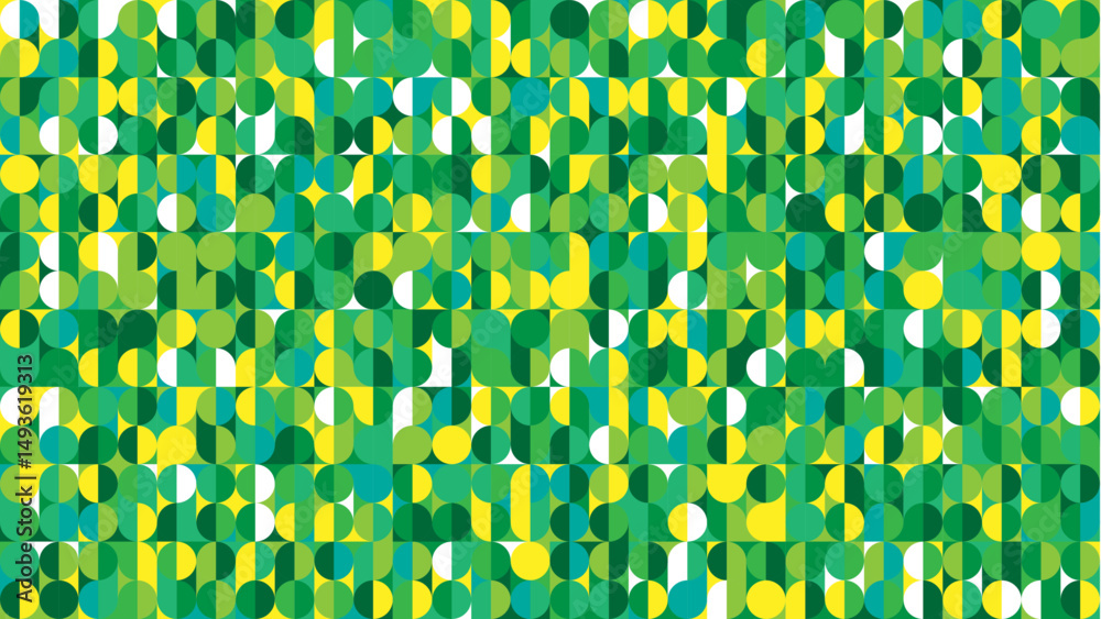 Figuras geometricas verde amarelo