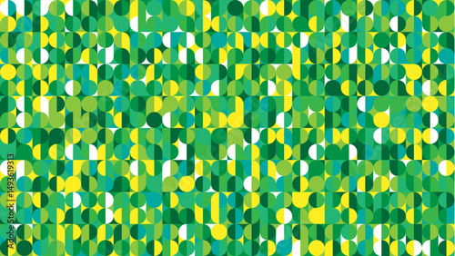 Figuras geometricas verde amarelo