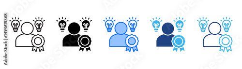 Expertise Icon Set With Multiple Style Collection 