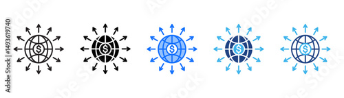 Expansion Icon Set With Multiple Style Collection 