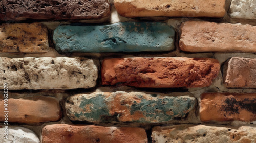 Rustic brick wall texture, ...