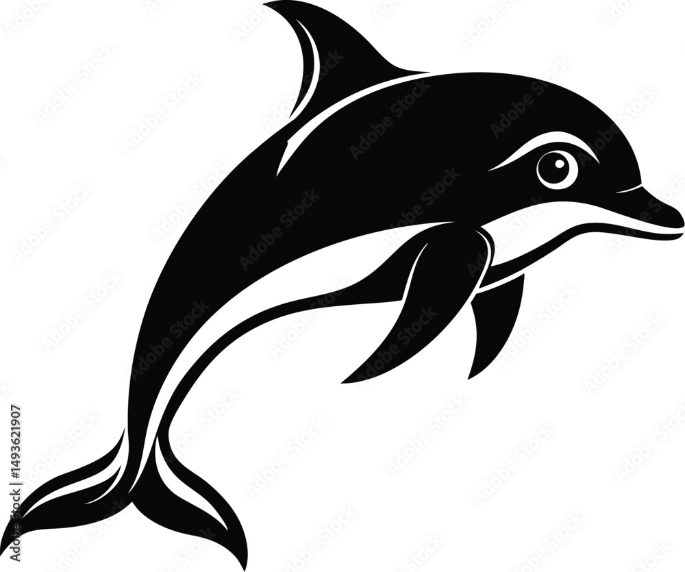 Fototapeta premium Birthday cake silhouette, birthday cake illustration