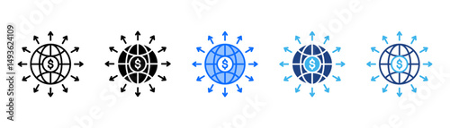 Expansion Icon Set With Multiple Style Collection 