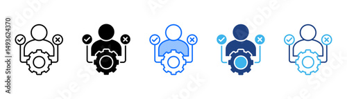 Feasibility Icon Set With Multiple Style Collection 