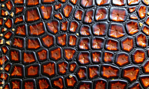 Textured Surface of Exotic Animal Skin Pattern