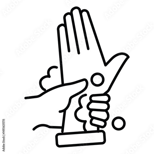 Personal Hygiene Vector Icon Washing Human Wrists