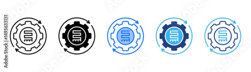 Toughness Icon Set With Multiple Style Collection 