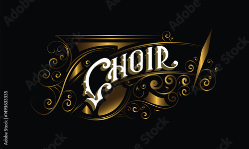 CHOIR lettering custom style design