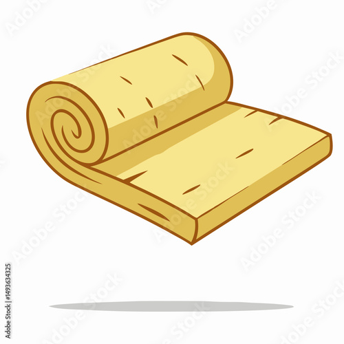 Rolled-up Insulation Roll, Fiberglass Batts, Home Insulation