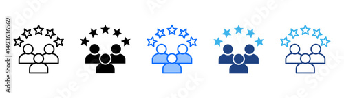 Expert Icon Set With Multiple Style Collection 