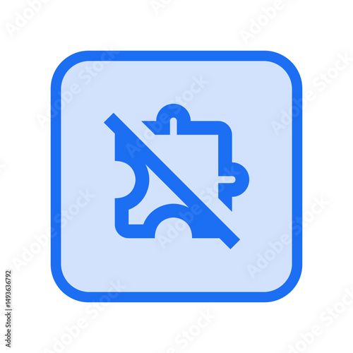 Extension Off Outlined Icon