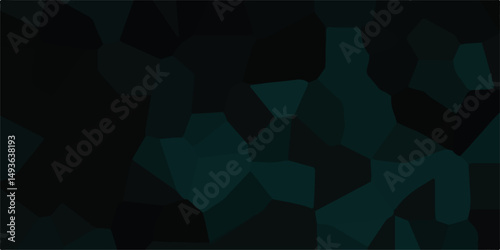 Dark green vector pattern with abstract shapes.vector geometric ornament. seamless diamond technology black and green triangle element light.