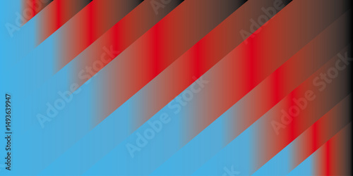 Gredient red Abstract background of lines in shades of Blue .Vector illustration with Gredient and Lines. Abstract design featuring play button on blue background. Ideal for technology.