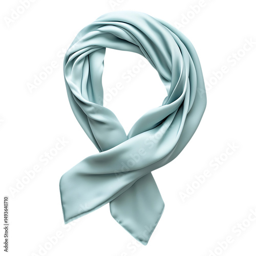 Elegant Cooling Wrap with a Smooth Luxurious Fabric Isolated on Transparent Background
